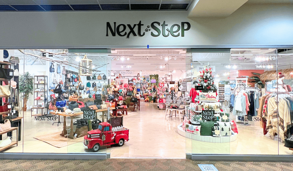 Front view of Next Step Showroom