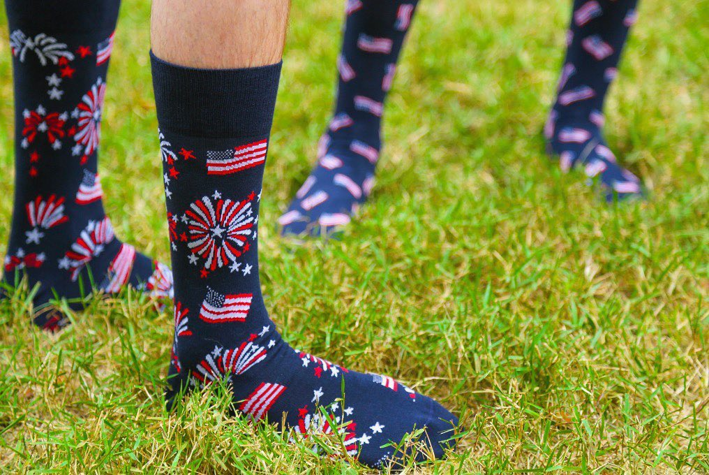 ELL & Atty patriotic socks